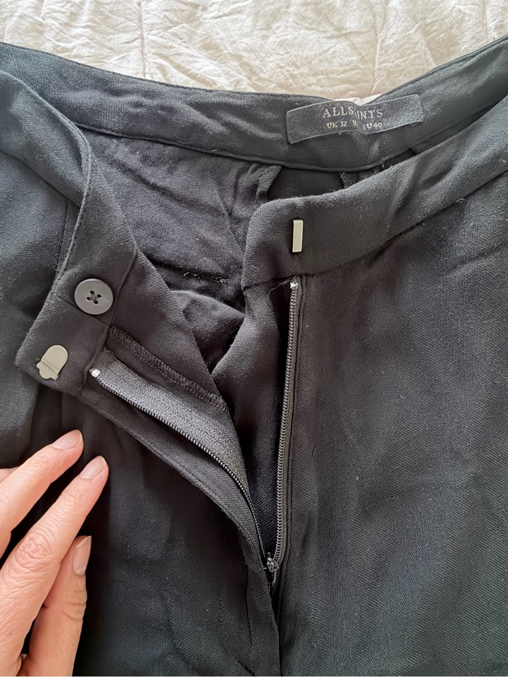 ALLSAINTS | Wide Leg Trousers High Rise | US 8 | NWOT - Picture 11 of 11